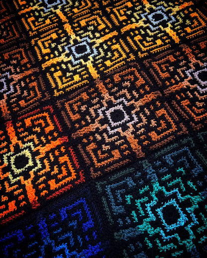 Medina Mosaic Crochet Pattern – Vibrant Tiles Design 🧶