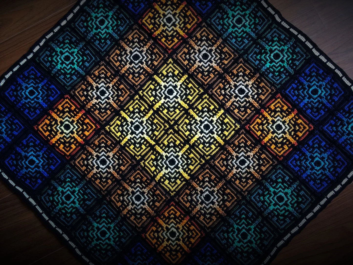 Medina Mosaic Crochet Pattern – Vibrant Tiles Design 🧶