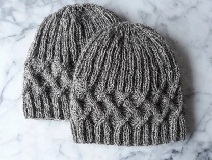 🧣 Renmore Cable Knit Beanie – Classic Aran Style (Easy Circular Pattern PDF)