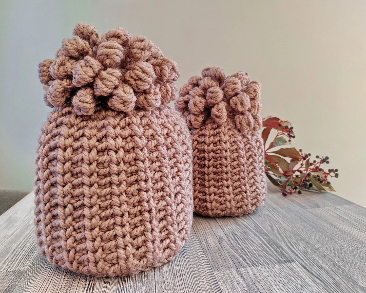 🎀 Chunky Puff Beanie – Cozy & Cute for All Ages