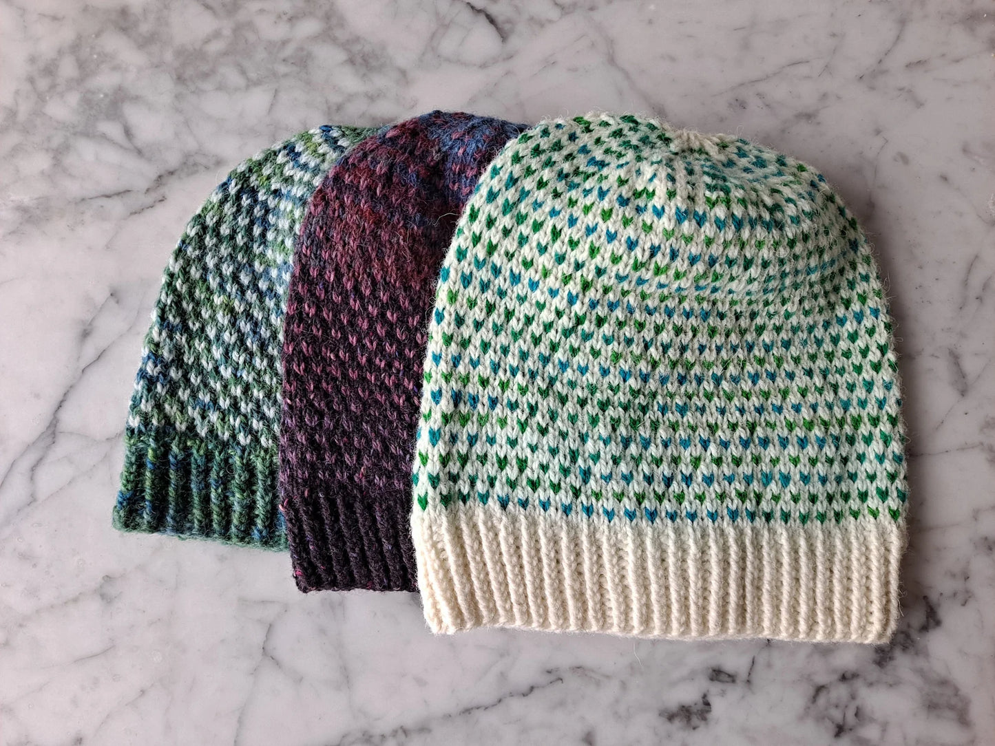 🧶 Easy Tweed Knit Beanie – Beginner Mosaic Hat Pattern (Unisex & Cozy)