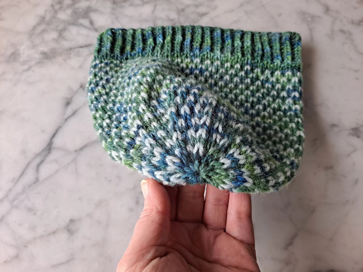 🧶 Easy Tweed Knit Beanie – Beginner Mosaic Hat Pattern (Unisex & Cozy)