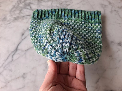 🧶 Easy Tweed Knit Beanie – Beginner Mosaic Hat Pattern (Unisex & Cozy)