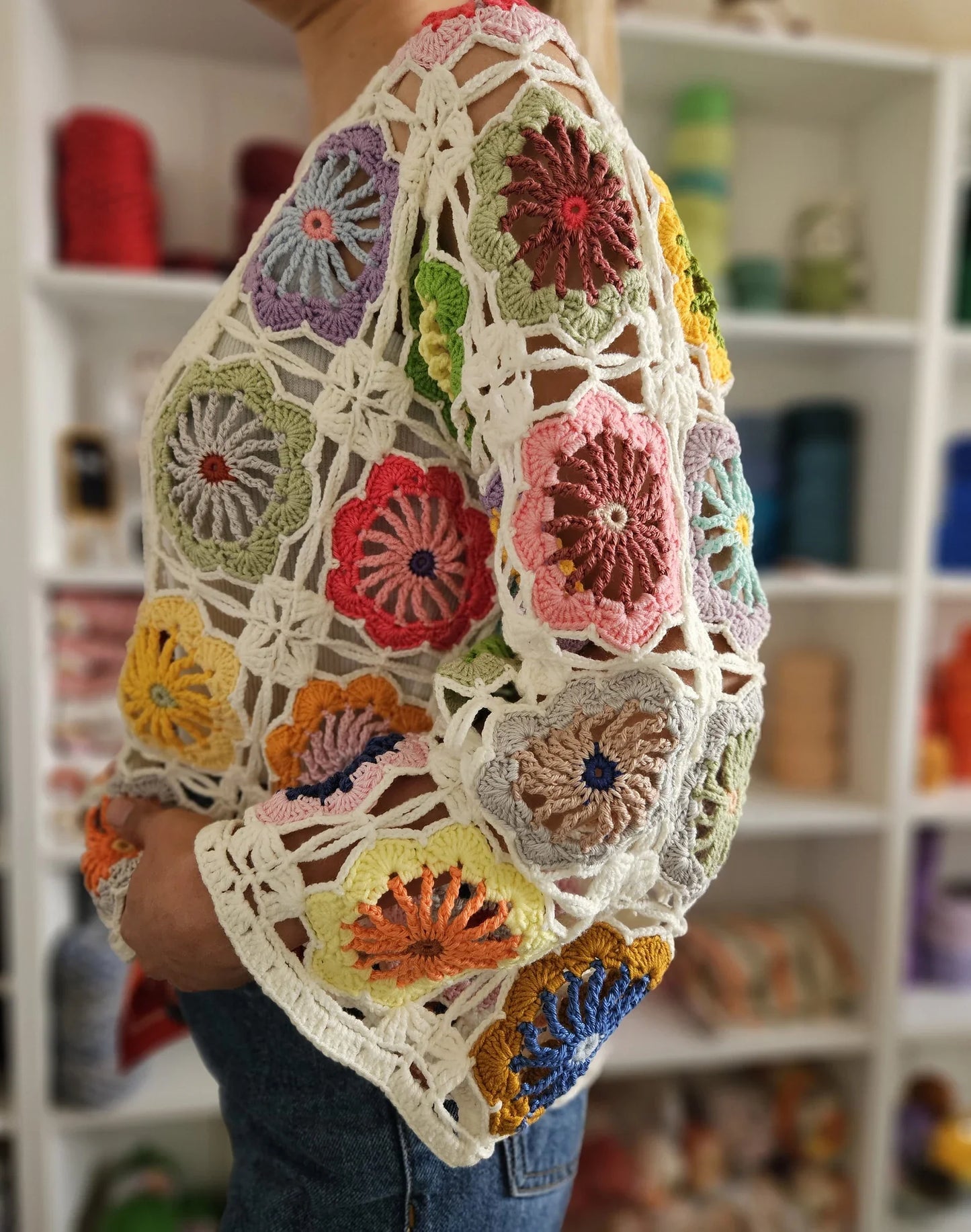 🌼 Mommy & Me Flower Cardi Crochet Pattern 💕🧶