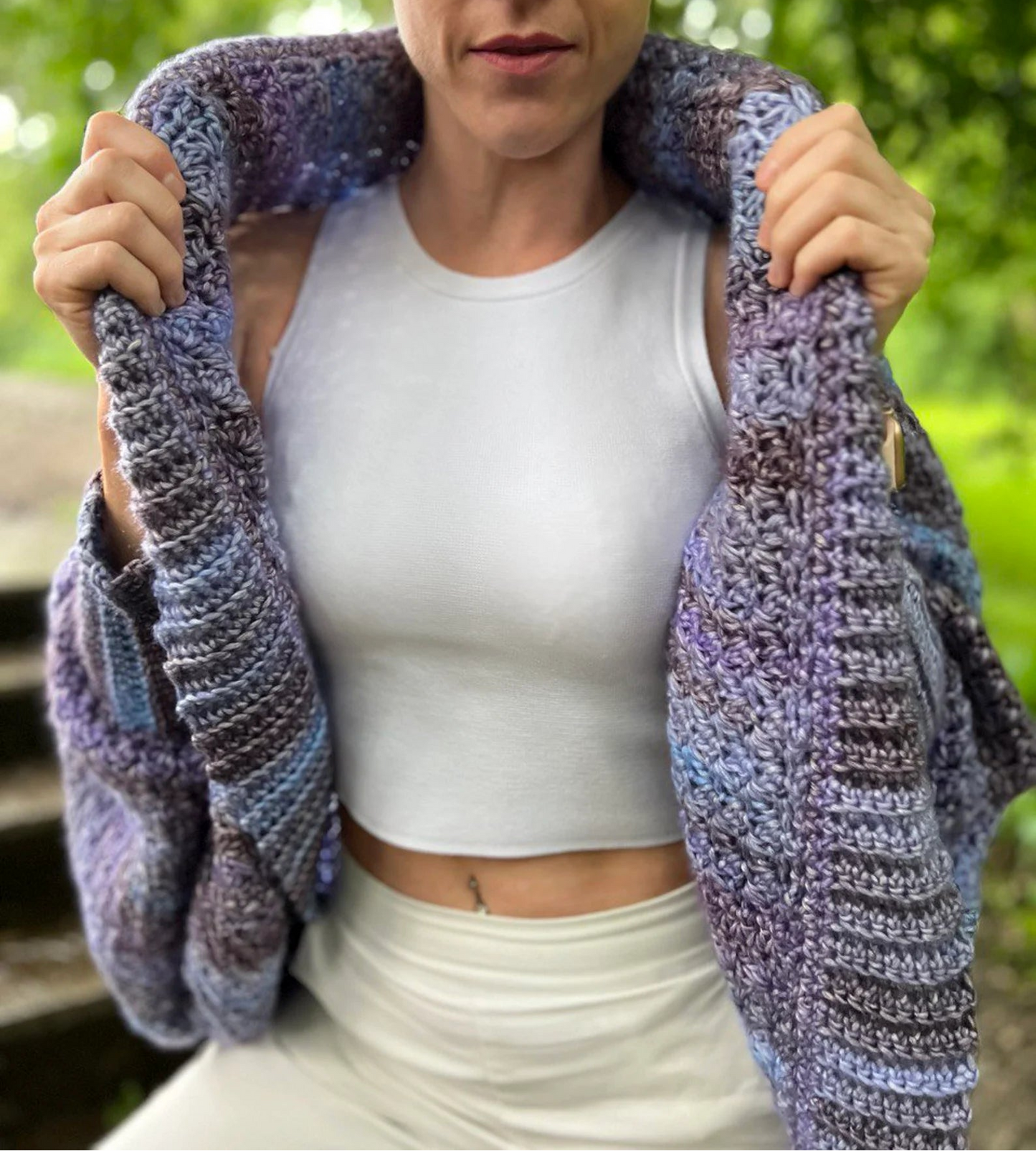💜 Viola Cocoon Cardigan – Easy & Elegant Crochet Pattern (All Sizes)