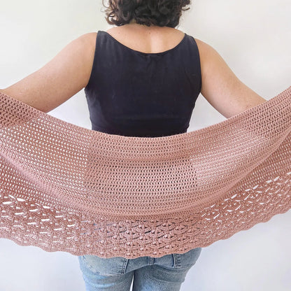 🌸 Beginner-Friendly Floral Crochet Wrap – Light & Lacy (PDF)