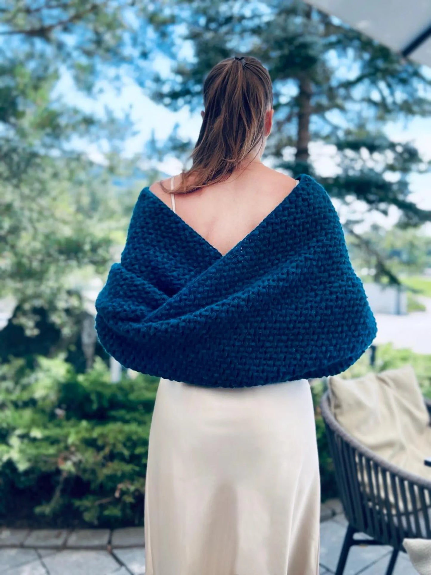 💙 Mistwood Crochet Sweater Scarf – Chic, Cozy & Easy Pattern (All Sizes)