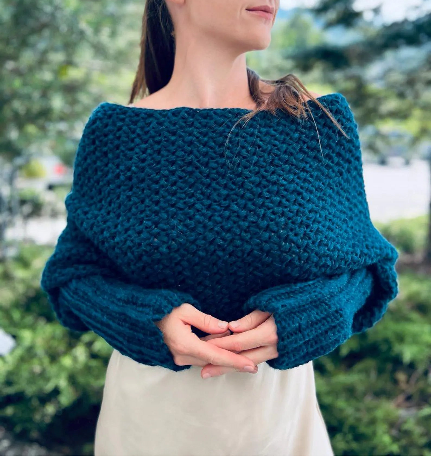 💙 Mistwood Crochet Sweater Scarf – Chic, Cozy & Easy Pattern (All Sizes)