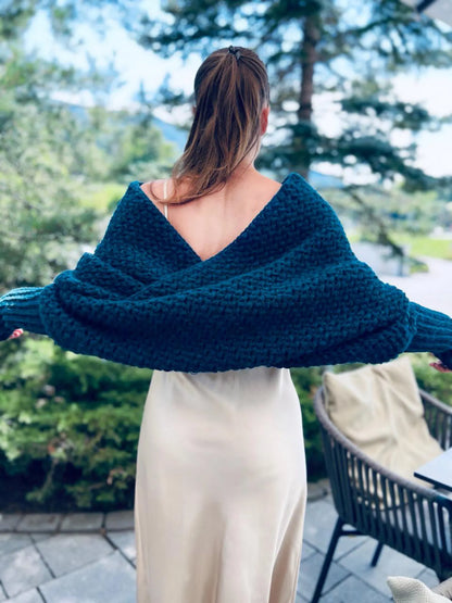 💙 Mistwood Crochet Sweater Scarf – Chic, Cozy & Easy Pattern (All Sizes)