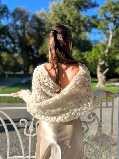 🌷 Beginner Crochet Sweater Scarf – Stylish & Quick to Make