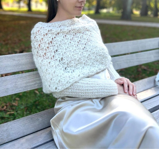 🌷 Beginner Crochet Sweater Scarf – Stylish & Quick to Make